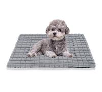 BVAGSS Dog Bed Washable Crate Mattress,Anti-Slip Crate Pad, Memory Foam Dog Beds, Soft Warm Pet Cushion for Small Medium Dogs, Calming Fluffy Sleeping Kennel Bed Pad XH082 (75x50cm,Grey)