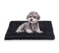 BVAGSS Dog Bed Washable Crate Mattress,Anti-Slip Crate Pad, Memory Foam Dog Beds, Soft Warm Pet Cushion for Small Medium Dogs, Calming Fluffy Sleeping Kennel Bed Pad XH082 (60x45cm,Black)