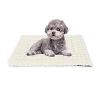 BVAGSS Dog Bed Washable Crate Mattress,Anti-Slip Crate Pad, Memory Foam Dog Beds, Soft Warm Pet Cushion for Small Medium Dogs, Calming Fluffy Sleeping Kennel Bed Pad XH082 (60x45cm,White)