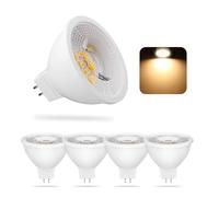 BVCL GU5.3 MR16 LED 7W, dimmable lamps, replaces 50W halogen lamps, 650lm AC/DC 190-260V flicker-free, MR16 LED spot light bulbs, pack of 5 (Color : Warm White 3000K)