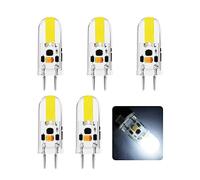BVCL GY6.35 LED Bulb, 2W GY6.35 LED Bulb AC/DC 12V Bipin Base JC Type G6.35/GY6.35 Mini Lamp, 160lm Dimmable Bulb, Replace 20~25W Halogen Lamp, 5pcs (Color : Cool white 6000K)