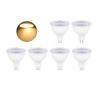 BVCL MR16 GU5.3 LED Light Bulbs, 5W 500LM Dimmable GU5.3 Spot Light Bulb AC 220-240V, Equivalent for 50W Halogen Lamp, 120° Beam Angle (Color : Warm White 3000K, Size : 6 PCS)