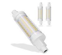 BVCL R7S LED 78mm hightlight bulb, 7W R7S LED lamp replacement for 70W halogen lamps, non-dimmable, 700lm 220V, no flickering (Color : Warm white, Size : 2pcs)