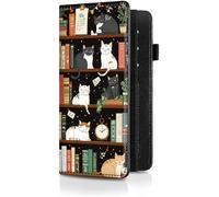 BVCLKJPOI Checkbook Cover for Women & Men, RFID Check book Cover Faux Leather Checkbook Cover for Duplicate Checks & Credit Cards, with Pen Holder Checkbook Cover for Personal Checkbook, A1, Cat