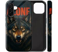 BVCLKJPOI Dual-Layer Shockproof Phone Case for Samsung Galaxy A26 5G, Hybrid Hard PC Back with Soft Silicone Bumper, Full Body Slim Fit Protective Case for Galaxy A26 5G 6.7 inch, Lone Wolf