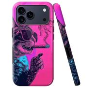 BVCLKJPOI for iPhone 17 Pro Max Case, Girl Women Boy Shockproof Dual-Layer TPU+PC Phone Cover, Anti-Scratch Slim Durable Hard Hybrid Shell for iPhone 17 Pro Max 5G 6.9", Skull Cat