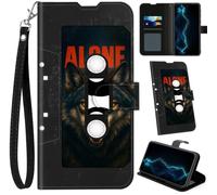 BVCLKJPOI for Samsung Galaxy A26 5G Wallet Case with Wrist Strap, RFID PU Leather Flip Case with Card Holder & Kickstand, Magnetic Folio Phone Case for Galaxy A26 5G (6.7"), Lone Wolf