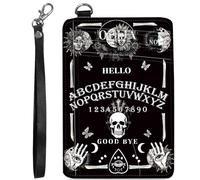 BVCLKJPOI RFID Blocking Slim Wallet for Women, Credit Card Holder with ID Window Cute Small Card Wallet on the Front, Minimalist Leather Case, Ouija Board