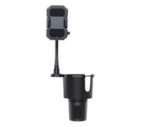 Bvdfgk Cell Phone Cup Holder Car Mount - 2 in 1 Cell Phone Car Mount Gooseneck for Travel Auto Truck, Adjustable Universal Seat Mobile Cupholder Expander Stand with Long Arm, Smartphones Holders