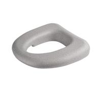 Bvdfgk Raised Toilet Seat Cushion Soft Padded Toilet Seat Riser Lightweight Universal Commode Booster Foam Comfortable Waterproof Washable Suitable for S, Gray
