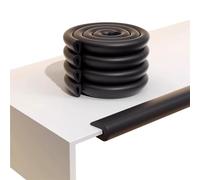 BVDHASDBT Childproof Bumper Strip - Heavy-Duty Soft Foam Furniture Edge Bumper Guards, Furniture TableWall Edge Protectors Foam Roving Cove U Shape(Black,2M)