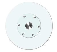 BVDHASDBT Lazy Susan Turntable Dining Table,50-80-90cm Round Clear Tempered Glass Table Top,with Swivel Assist System Round Tabletop,Silent/Smooth/Not Easy To Dump(90CM(35IN))