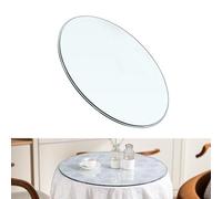 BVDHASDBT Round Glass Table Top,45-75-90cm Tempered Glass,1/2" Thick Glass Round Clear Tempered Glass Table Top,Premium Round Circular Plate Glass (45CM(17.7IN))