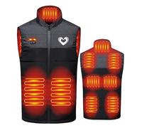 BVEBJDX 2024 Upgraded Heated Gilet for Women Men UK Sale,Warm Heated Vest 9 Heating Zones Heated Jacket Electric Heated Body Warmer Patchwork Waistcoat Outdoor Warm Clothing for Riding Skiing Fishing