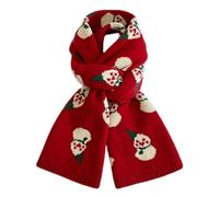 BVEBJDX Christmas Scarf for Women 2024, Winter Knitted Scarf with Cute Funny Snowman Print, Soft Warm Neck Warmer