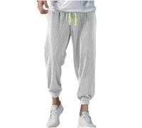 BVEBJDX Clearance Men's Tracksuit Pant UK, Man Gym Joggers Sweatpants Causal Pants Loose-Fit Running Trousers Solid Color Stripe Lightweight Sports Trouser Tracksuit Jogging Bottoms with Pockets Gray