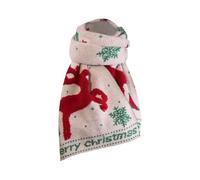 BVEBJDX Green Christmas Scarf for Women UK Sale Clearance,Winter Knitted Christmas Theme Scarves Warm Shawls Wraps Cute Reindeer Neck Scarf Soft Knit Neck Warmer Xmas Knitting Scarves
