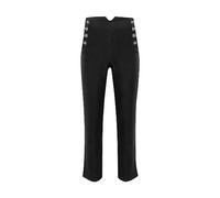 BVEBJDX Men's Gothic Trousers UK Clearance Vintage Black Medieval Pants Man Steampunk Victorian Pant Button Side Zipper Casual Trouser Retro Stage Performance Trousers Halloween Cosplay Costumes