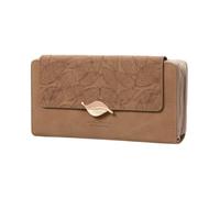 BVEOGMRO Women's Wallet Leather RFID Blocking Bifold Clutch Large Capacity Credit Card Holder with Coin Zipper Purse, Light Brown, 7.48 x 3.93 x 1.18 inches, Compact, Minimalist