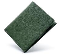 Bveyzi Ultra Slim Small RFID Wallet for Women, Leather Tiny Thin Bifold Pocket Ladies Wallet, Olive Green, S