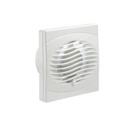 BVF150P Manrose Bathroom Extractor Fan, 150mm, White, Pull Cord Operation