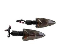 BVFSXHS Motorbike Turning Indicators For Tr&iumph For Daytona 675 675R Tiger 800 800XC 1050 Motorcycle Running Turn Light(Front-Smoke)
