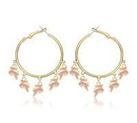 BVGA Holiday Hoop Earrings for Women Thanksgiving Halloween Christmas Party Accessories Outfits Autumn Fall Winter Holiday Jewelry Favor Gifts, Zinc, No Gemstone