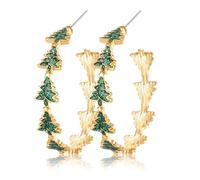BVGA Holiday Hoop Earrings for Women Thanksgiving Halloween Christmas Party Accessories Outfits Autumn Fall Winter Holiday Jewelry Favor Gifts, Zinc, No Gemstone