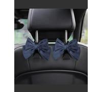 BVGACI 2 Pack Car Purse Hooks, Cute Bow Car Seat Headrest Hook Hanger for Purses and Bags (Sapphire blue)
