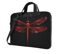 bvgweet Abstract Red Dragonfly3 Print Laptop Briefcase Bag Laptop Shoulder Sleeve Bag Computer Bags For 13/14/15.6 Inch