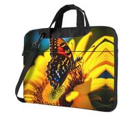 bvgweet Butterfly Foraging Print Laptop Briefcase Bag Laptop Shoulder Sleeve Bag Computer Bags For 13/14/15.6 Inch