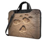 bvgweet Dinosaur Footprints03 Print Laptop Briefcase Bag Laptop Shoulder Sleeve Bag Computer Bags For 13/14/15.6 Inch