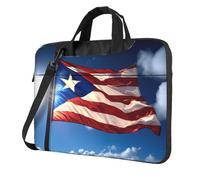 bvgweet Puerto Rico Wallpaper Flag Print Laptop Briefcase Bag Laptop Shoulder Sleeve Bag Computer Bags For 13/14/15.6 Inch