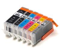 BVH Direct ** 6PK with GREY High Capacity inks for Canon PIXMA iP7250, MG5450, MG5550, MG6350, MG6450, MG7150, MX725, MG7550 and MX925 Printers - ONE SET
