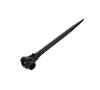 BVHISEHP Pointed Tail Bi-Directional Ratchet Spanner Multi-Function Repair Tool(13 16 Black)