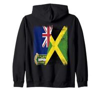 BVI Jamaica Flag British Islands Jamaica Zip Hoodie