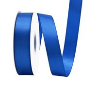 BVIEAKD 1 inch Wide 50 Yards Double Face Royal Blue Satin Ribbon for Gift Wrapping Weddings Decoration Bouquet Sewing Invitation Party & Home Decor