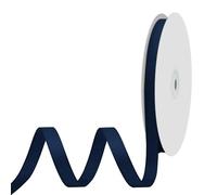 BVIEAKD 10mm x 45m Navy Blue Grosgrain Ribbon Navy Blue Ribbon for Gift Wrapping Very Suitable for Weddings Decoration Bouquet Arts Craft Sewing Hair Bow Invitation