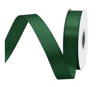 BVIEAKD 26mm Wide 45m Double Face Forest Green Satin Ribbon Fabric Ribbon for Gift Wrapping Very Suitable for Weddings Decoration Bouquet Balloons Arts Craft Sewing Hair Bow Invitation