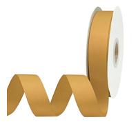 BVIEAKD 26mm x 45m Old Gold Grosgrain Ribbon Old Gold Ribbon for Gift Wrapping Very Suitable for Weddings Decoration Bouquet Arts Craft Sewing Hair Bow Invitation