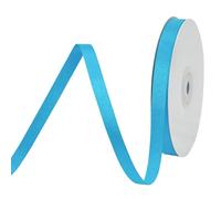 BVIEAKD 3/8 inch Wide 50 Yards Double Face Turquoise Satin Ribbon for Gift Wrapping Weddings Decoration Bouquet Balloons Arts Craft Sewing Hair Bow Invitation