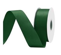 BVIEAKD 40mm Wide 45m Double Face Forest Green Satin Ribbon Fabric Ribbon for Gift Wrapping Very Suitable for Weddings Decoration Bouquet Balloons Arts Craft Sewing Hair Bow Invitation