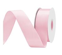 BVIEAKD 40mm Wide 45m Double Face Pink Satin Ribbon Fabric Ribbon for Gift Wrapping Very Suitable for Weddings Decoration Bouquet Balloons Arts Craft Sewing Hair Bow Invitation