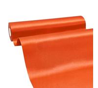 BVIEAKD Wide Orange Satin Ribbon 12 Inch x 25 Yards Solid Fabric Ribbon for Cutting Ceremony kit Grand Opening Wedding Birthday Party Decoration Bows Chair sash