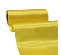 BVIEAKD Wide Yellow Satin Ribbon 8 Inch x 25 Yards Solid Fabric Ribbon for Cutting Ceremony kit Grand Opening Wedding Birthday Party Decoration Bows Chair sash