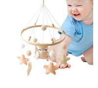 Bvizyelck Baby Crib Mobile, Sensory Mobile for Crib Boy, Soft Toy Sensory Bedding Neutral Design Handmade Decor for Girl Play Tummy Bedroom Nursery Home