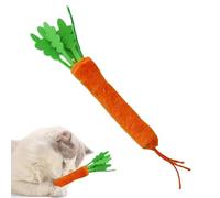 Bvizyelck Cat Carrot Toy, Interactive Cat Toy, Chew Stick Calming Bite-Resistant with Bell Sound for Play Puppy House Bird Animal