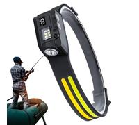 Bvizyelck Flashlight Head Lamp - 300 Lumen Magnetic Motion Sensor Waterproof Adjustable,Camping Flashlight Bright Headlight | for Hiking Fishing Repairing Climbing Construction