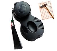 Bvizyelck Ink Well with Lid - Leakproof Ink Cartridge - Portable Drawing Ink Storage with Tassels for Calligraphy, Writing Practice Ink Barrel with Screw Lid