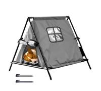 Bvizyelck Kitten Outdoor House | Cold Weather Animals Tent - Triangular Outdoor Kitten Pet House - for Garden Park Balcony Backyard Residential Area Garage Barn Street Corner